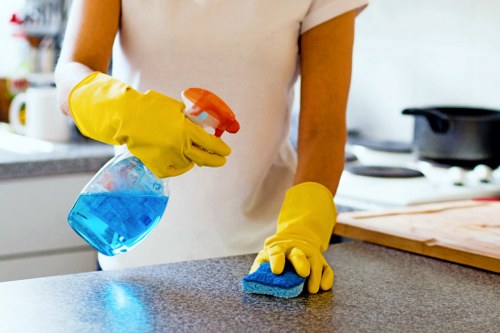 Carpet cleaning service in Ruislip removing stains from a hallway carpet