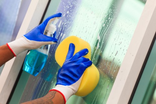 Professional facade cleaning on a Ruislip property exterior