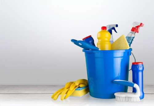Experienced carpet cleaner in Ruislip treating carpet fibres with professional equipment