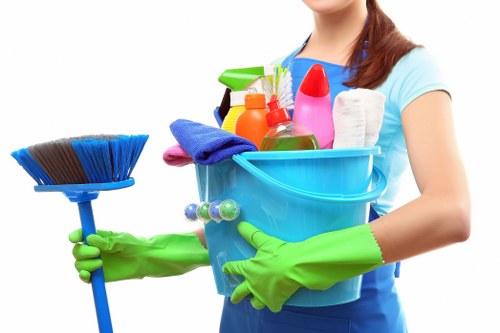 Deep cleaning service in a Ruislip property kitchen and living area