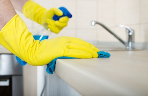 Hot water extraction carpet cleaning process in Ruislip