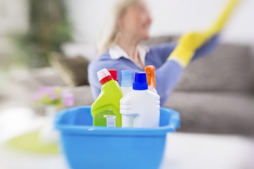 Reception area cleaned by office cleaners in Ruislip