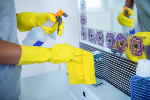 Commercial cleaner in Ruislip keeping an office space neat and hygienic